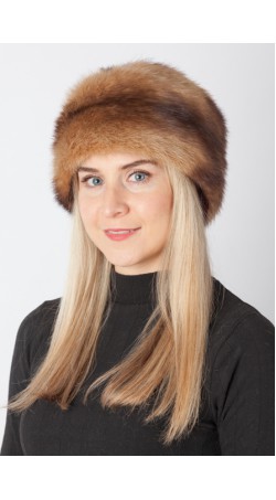 Polecat fur hat